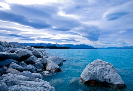 Blue Lake, Cloudy Sky